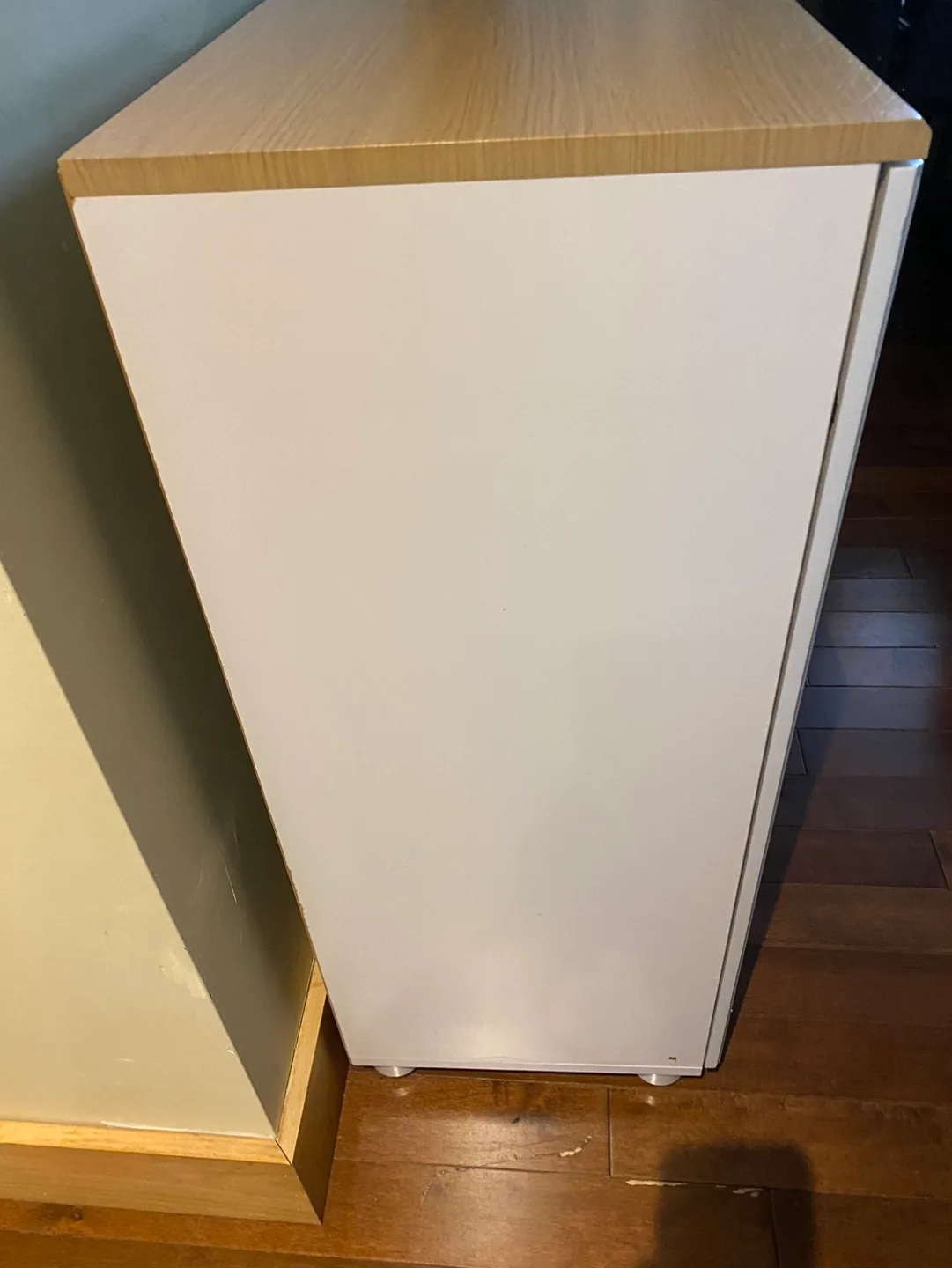 White Two-Door Cabinet with Shelf image indicator(2)