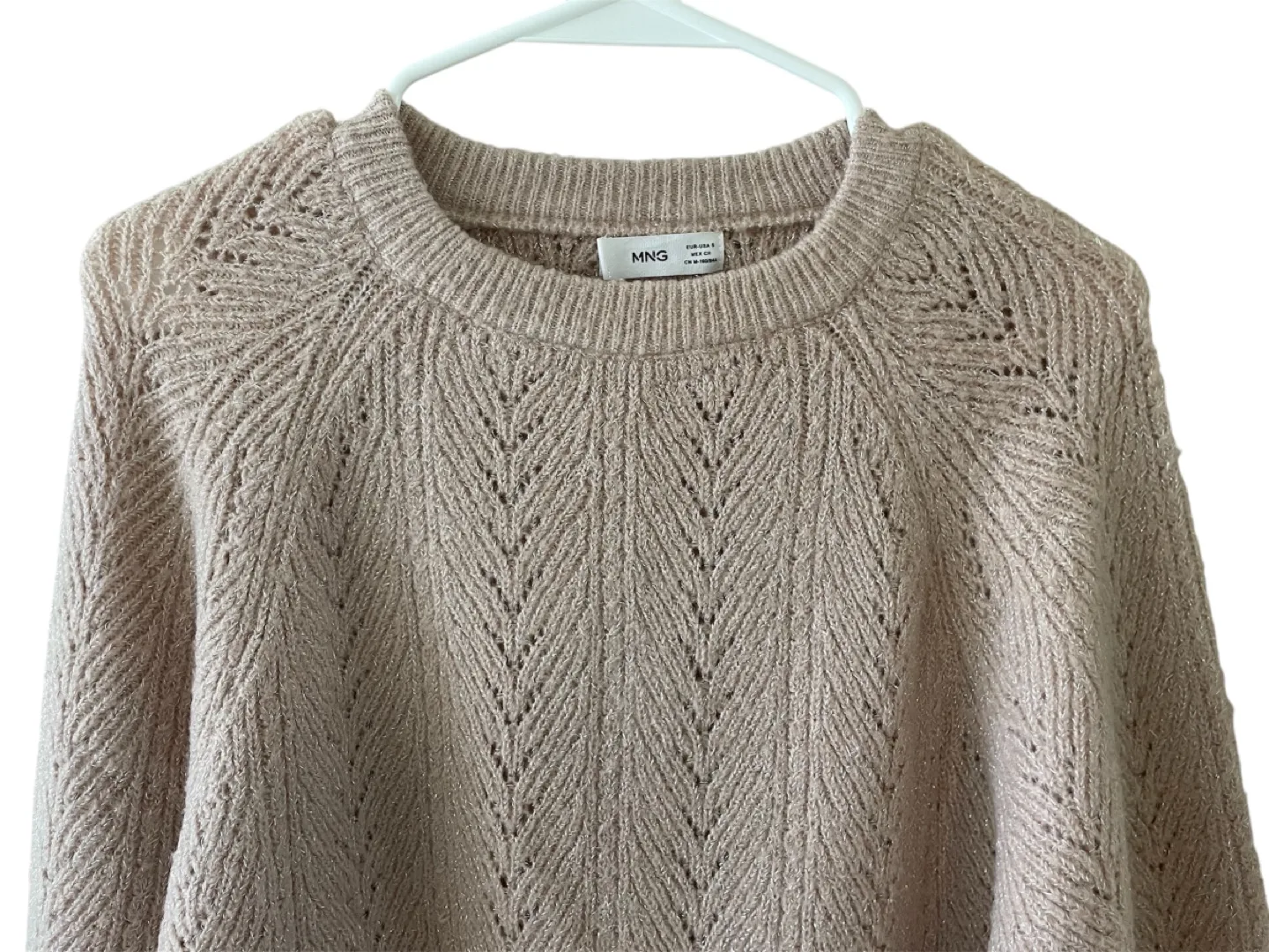 Mango Blush Pink Knit Sweater image indicator(2)