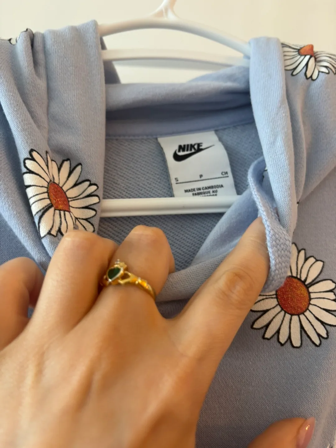 Nike Daisy Print Hoodie - Size Small image indicator(3)