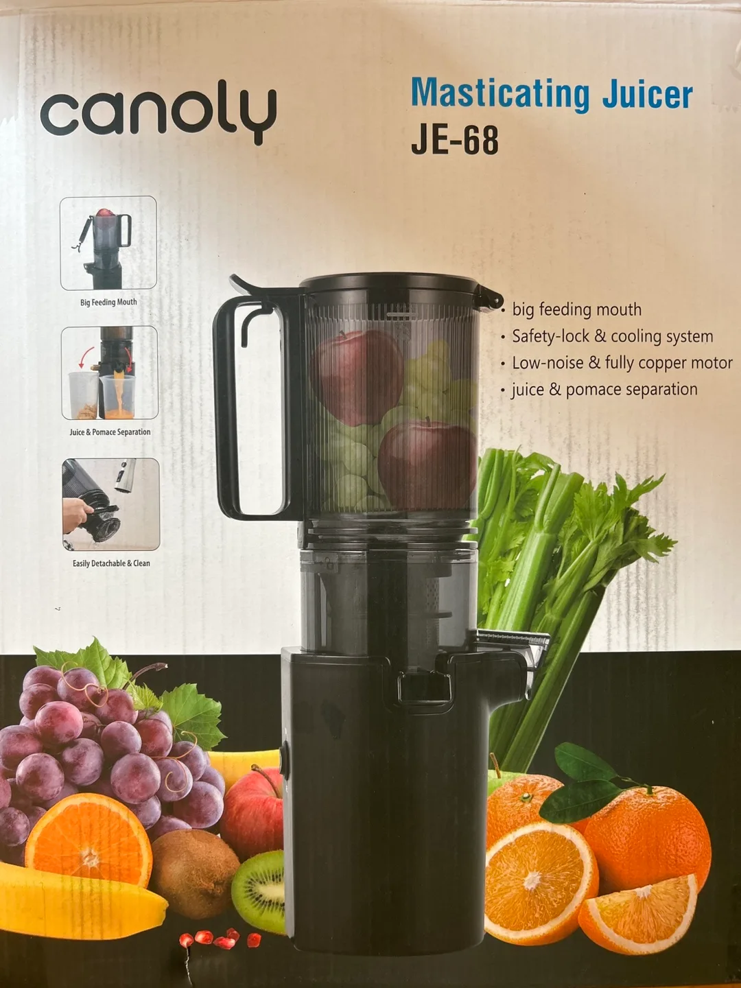 Canoly JE-68 Masticating Juicer 🥕🍎🥤 thumbnail