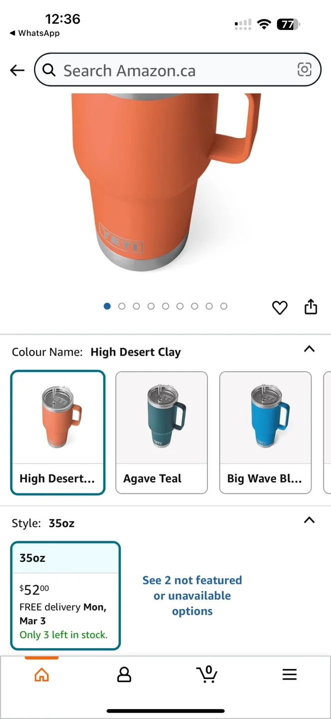 YETI Rambler 35 oz Straw Mug - Great condition!! image indicator(7)