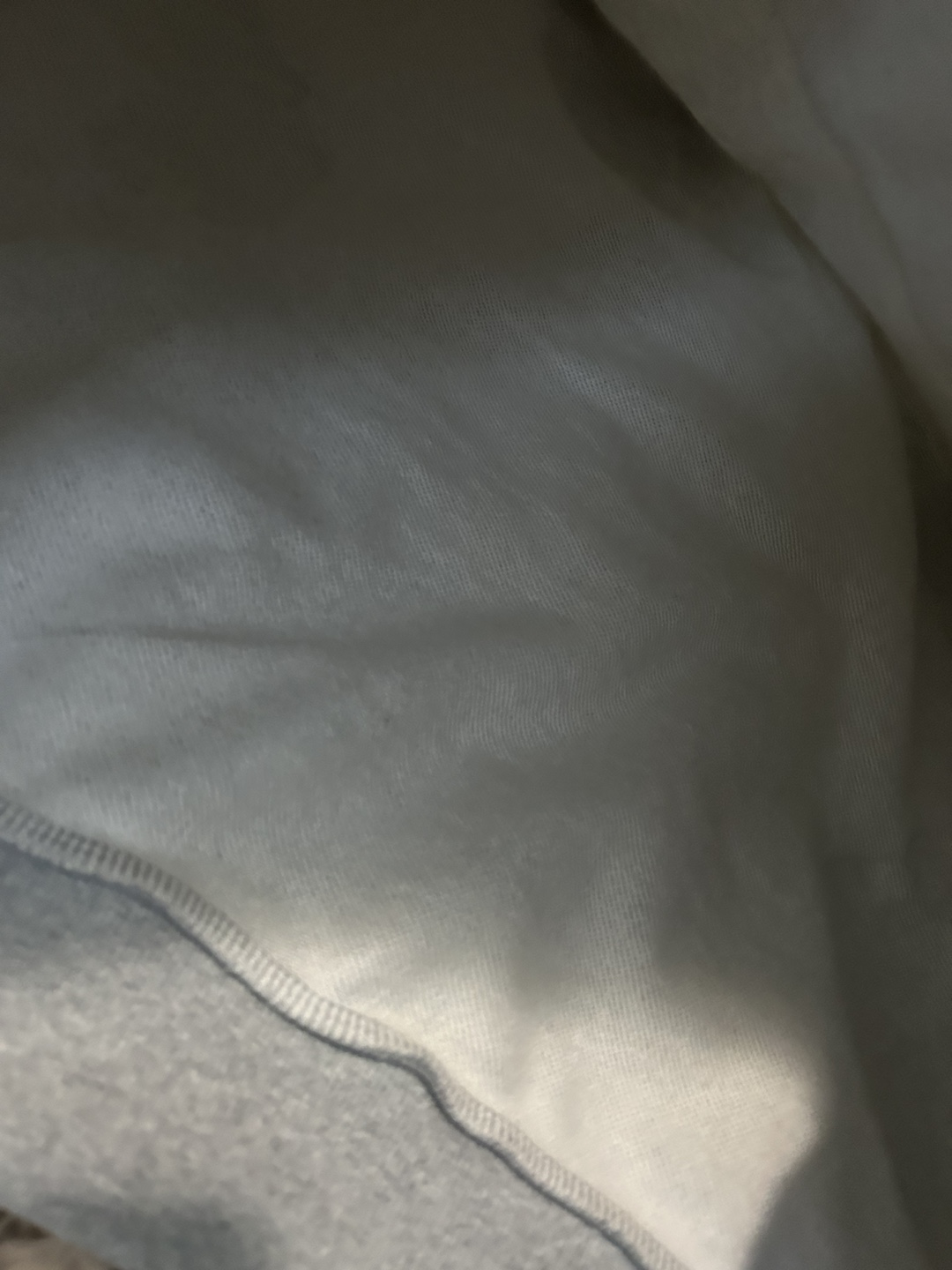 Grey Oversized Hoodie with White Flower Pattern - photo 5