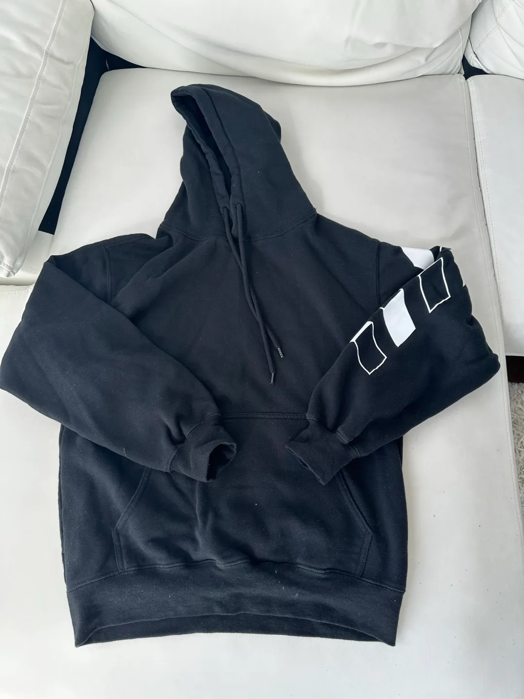 Black and White Fashion Nova Hoodie and Jogger Set image indicator(2)
