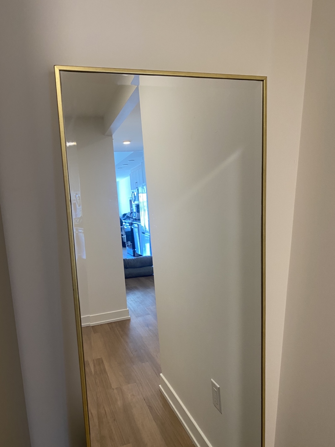 Full-Length Gold Frame Mirror - photo 2