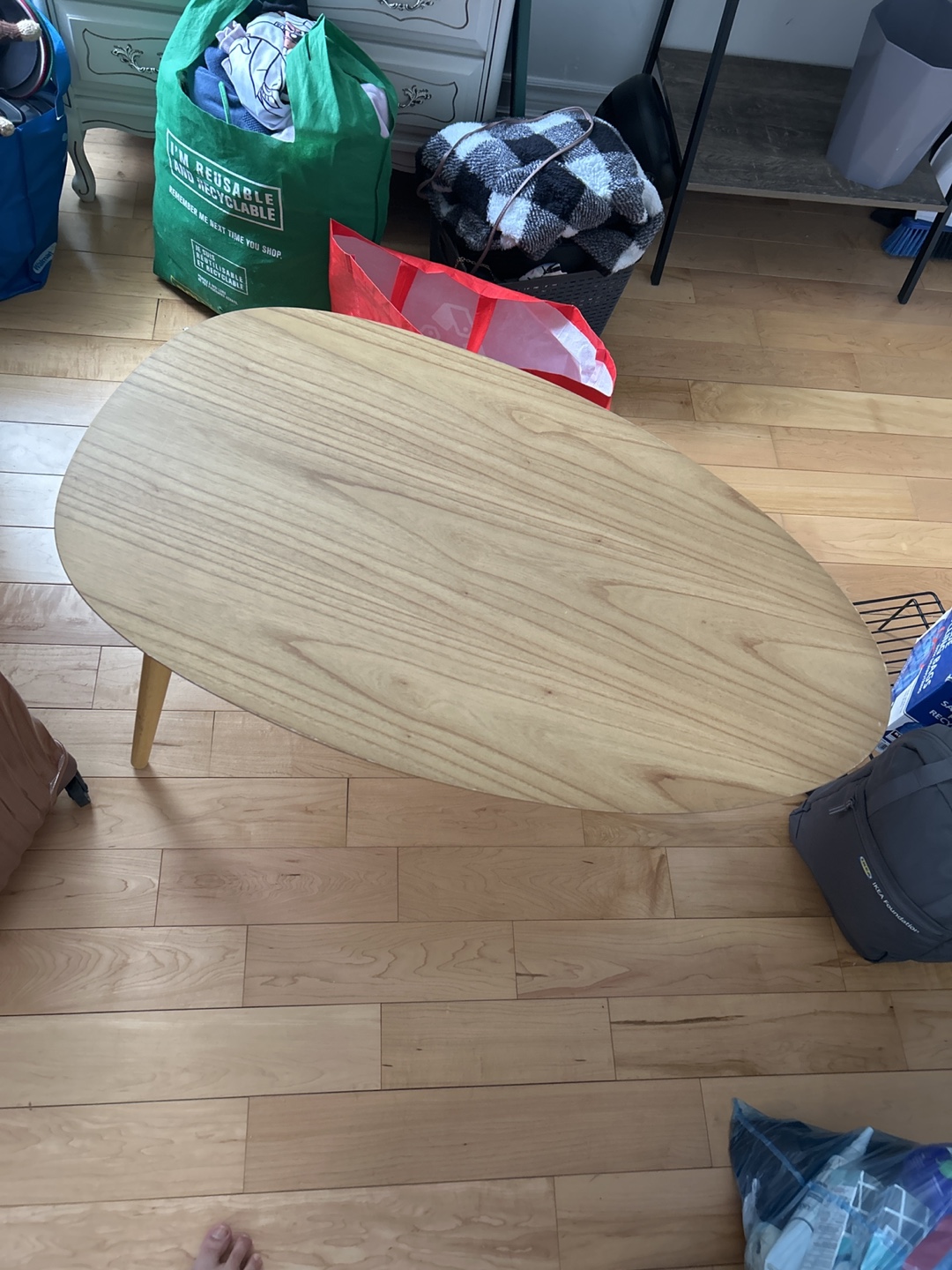 Mid-Century Modern Oval Coffee Table