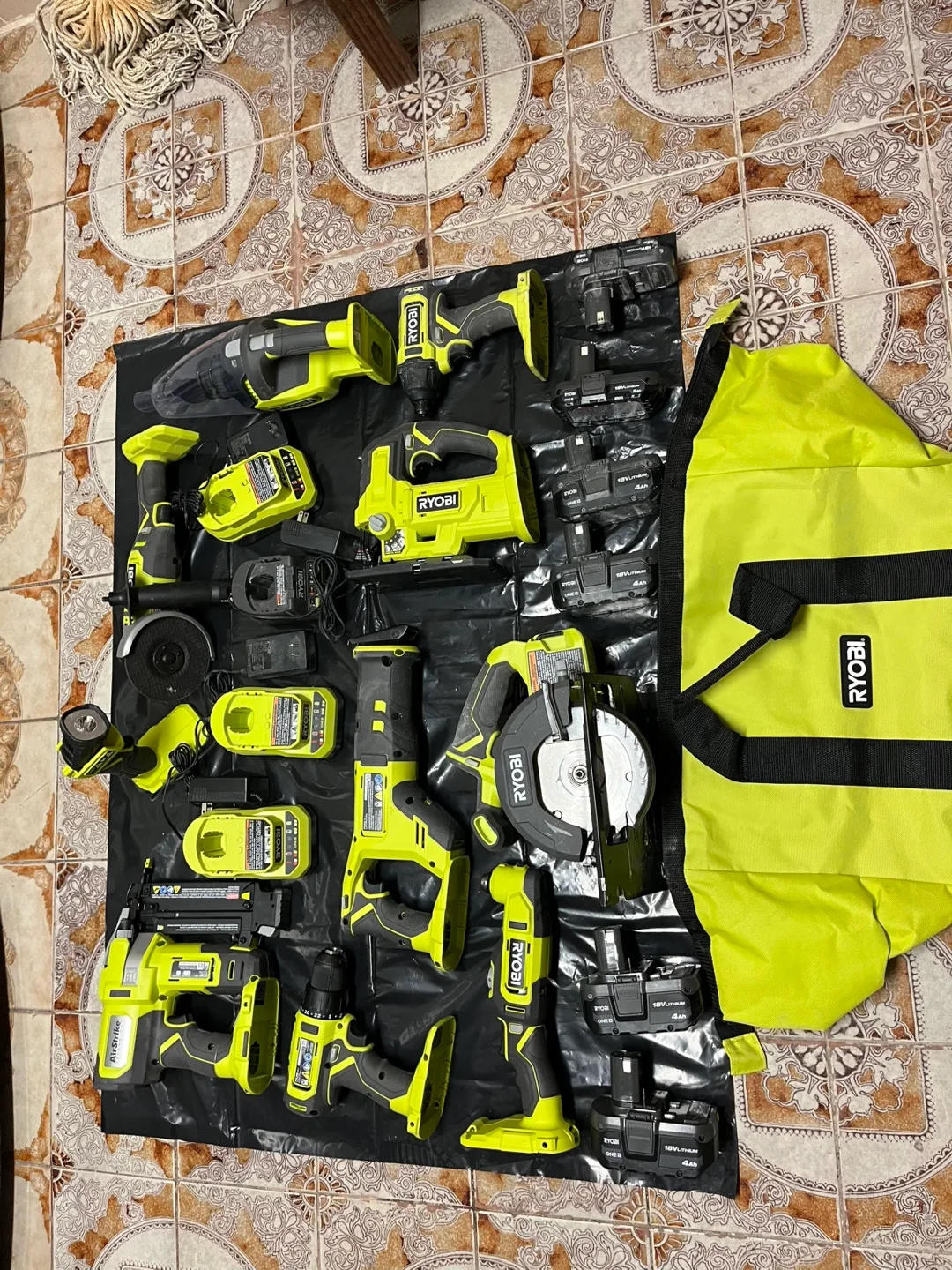 RYOBI 18V ONE+ HP Cordless Tool Kit with Batteries and Charger image indicator(5)