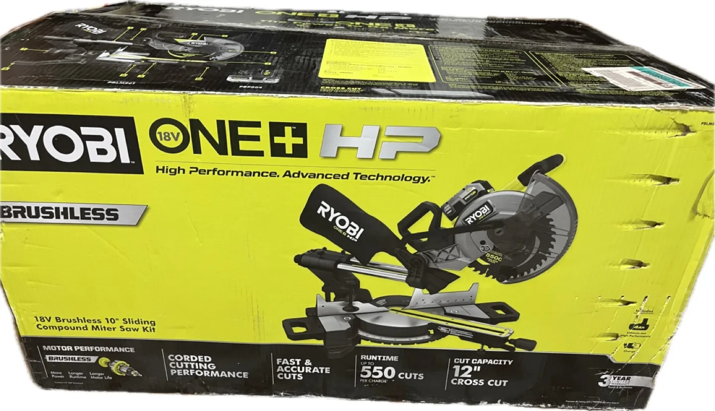RYOBI 18V ONE+ HP Cordless Tool Kit with Batteries and Charger image indicator(7)