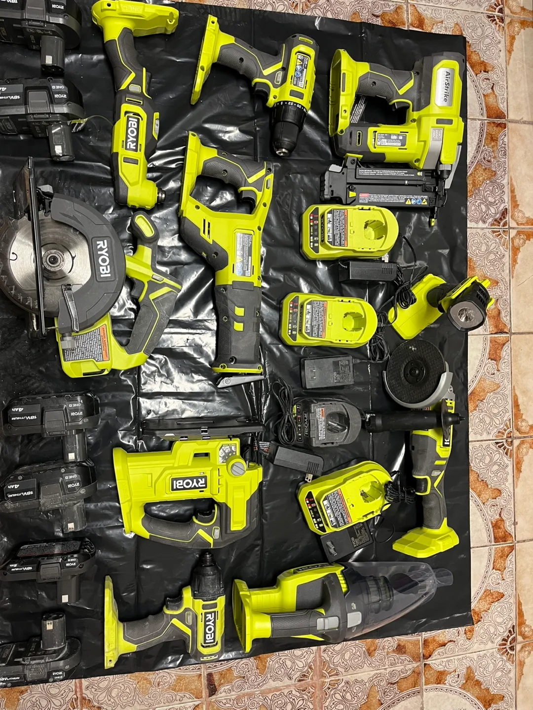 RYOBI 18V ONE+ HP Cordless Tool Kit with Batteries and Charger image indicator(9)