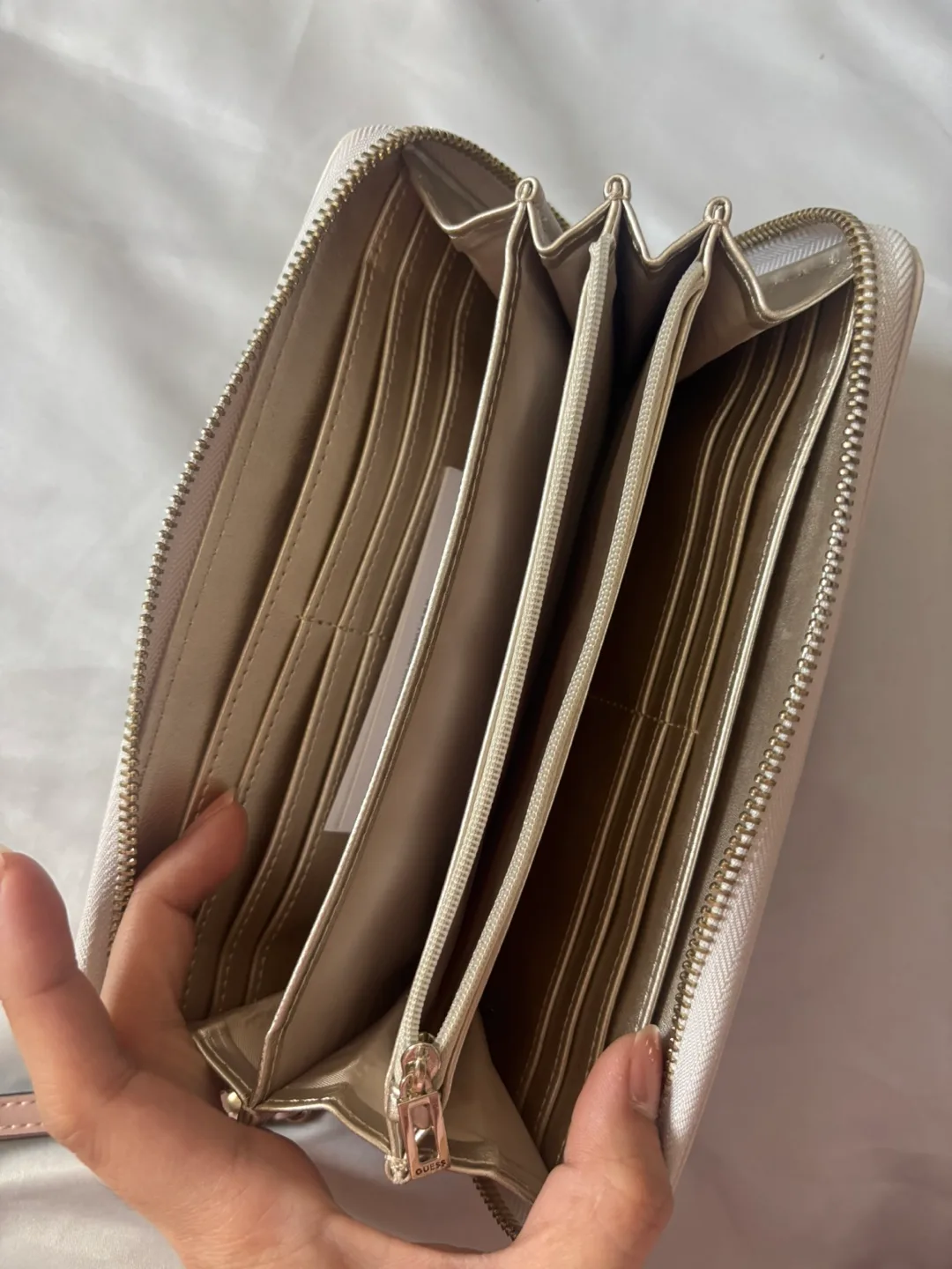 Guess Women's Two-Tone Zip-Around Wallet image indicator(2)