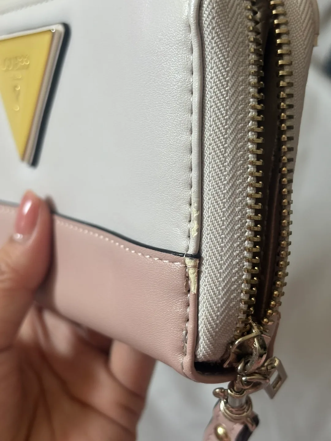 Guess Women's Two-Tone Zip-Around Wallet image indicator(6)