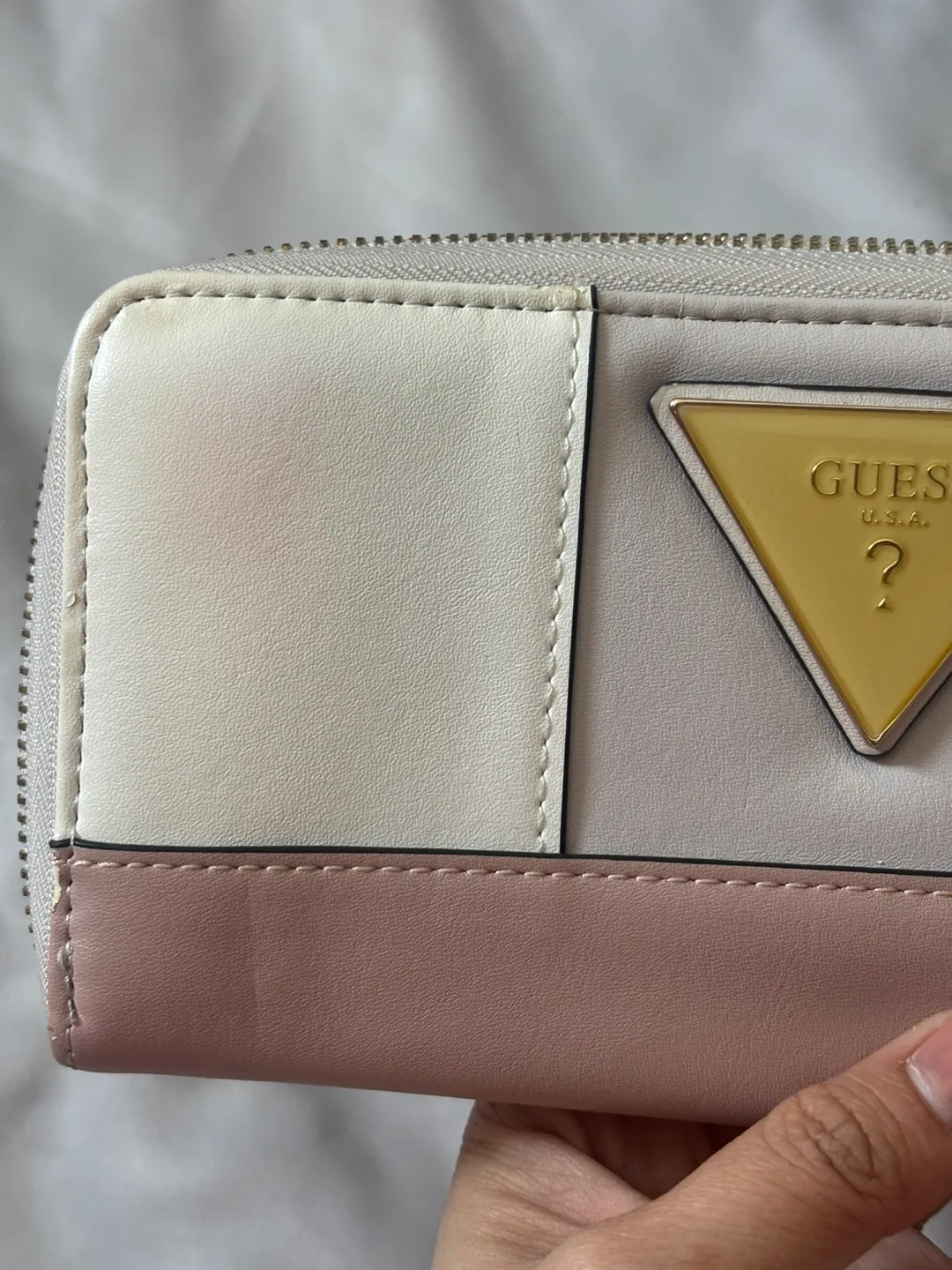 Guess Women's Two-Tone Zip-Around Wallet image indicator(7)