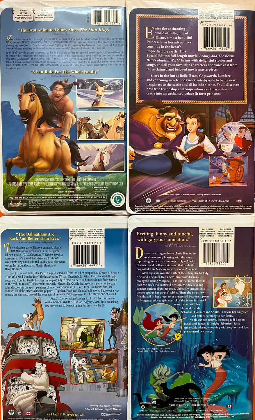 Disney VHS Movie Collection (4 Pack) image indicator(2)