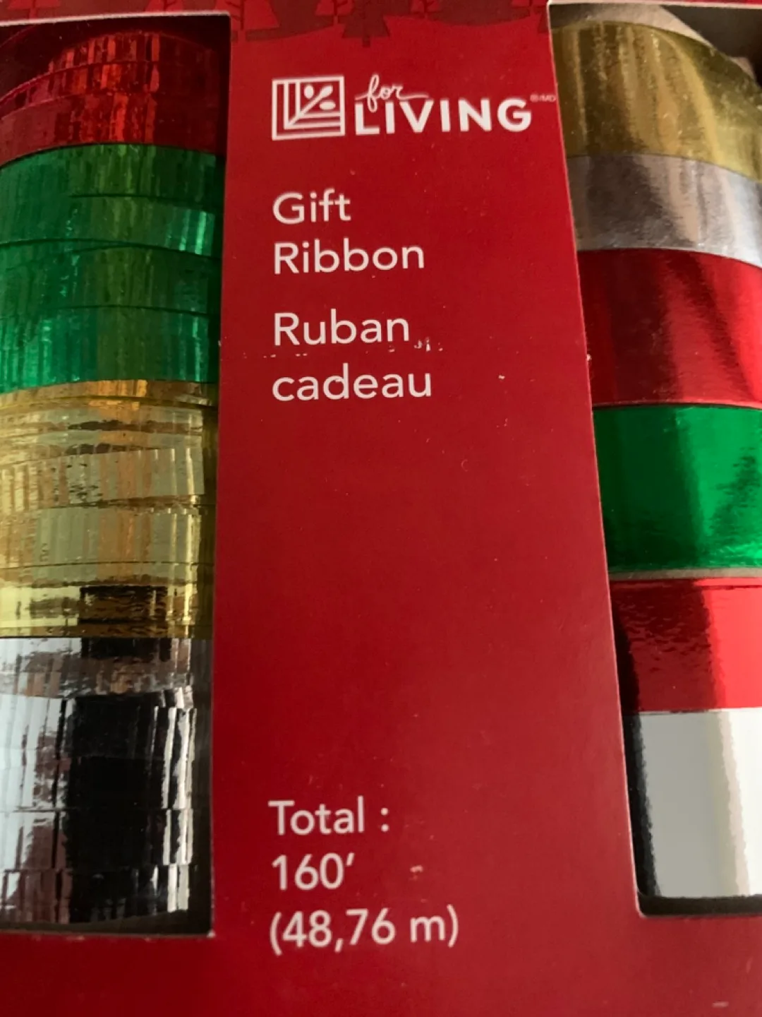 Metallic Gift Ribbon - 160 feet -brand New image indicator(2)