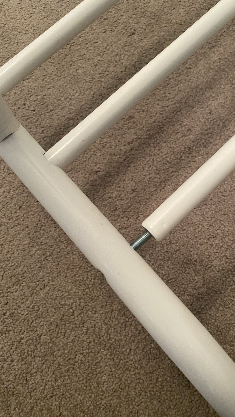 IKEA White Clothing Rack with Wheels - photo 4