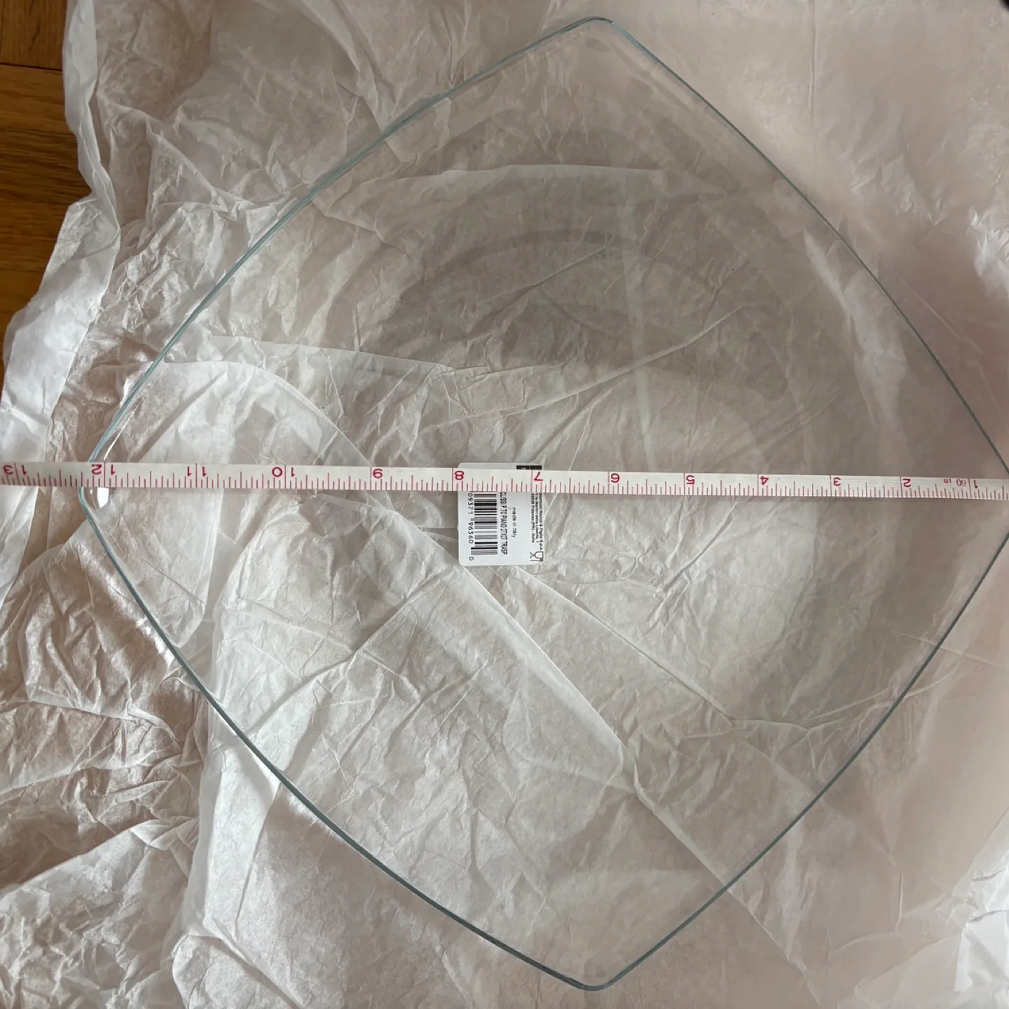 Bormioli Rocco Eclissi Clear Glass Square Plate - New image indicator(3)