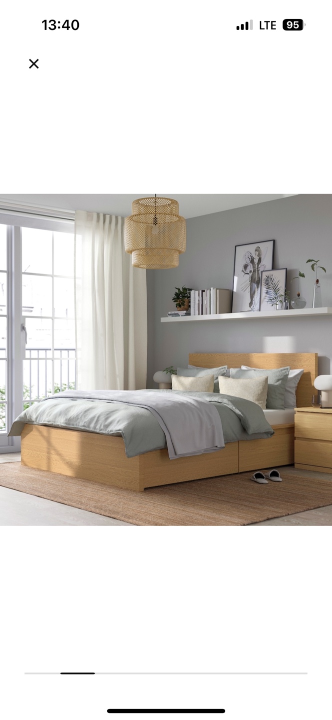 IKEA MALM Bed Frame with Storage & Nighstands - photo 2