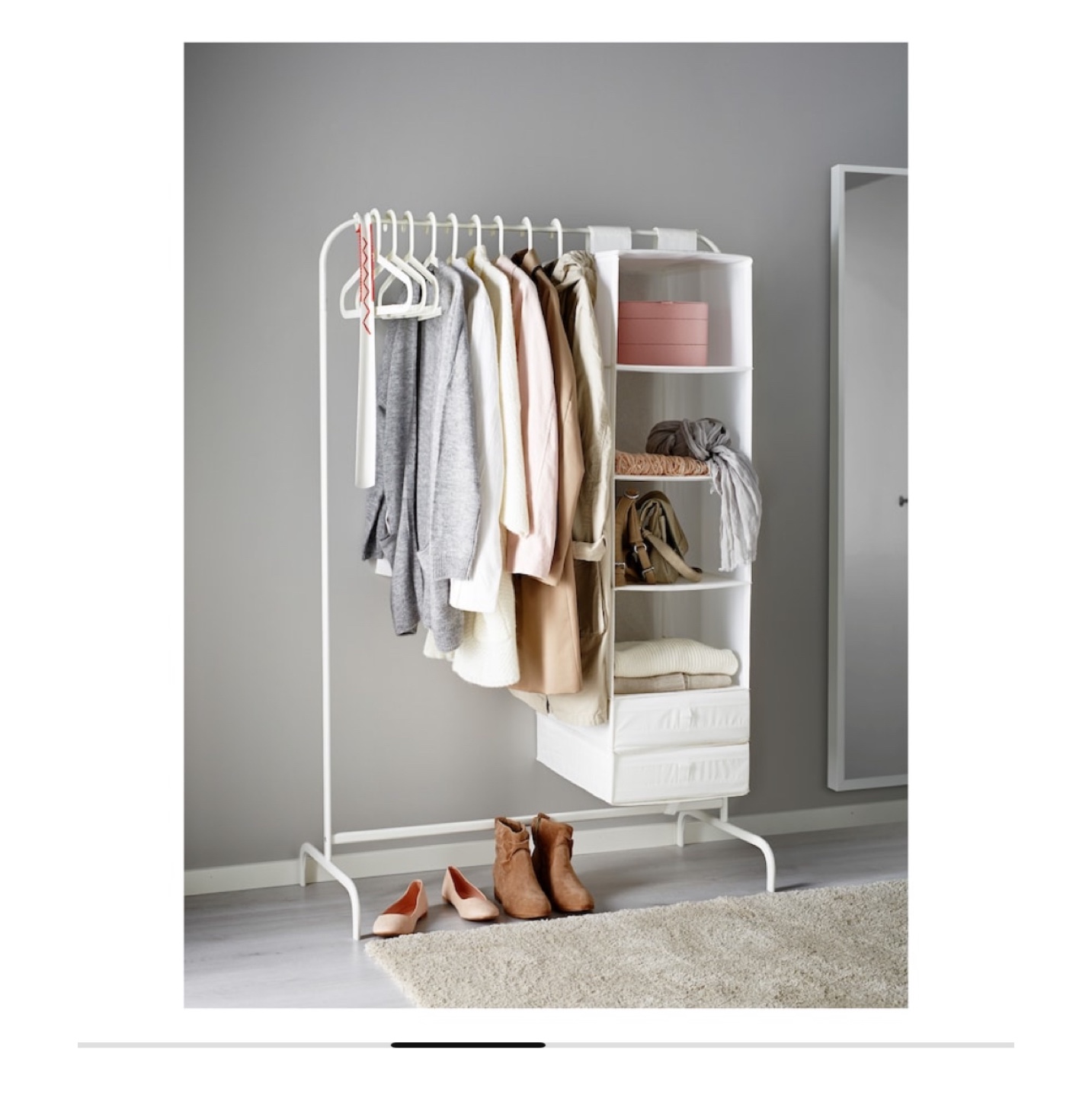 IKEA MULIG Clothes Rack - White - photo 2
