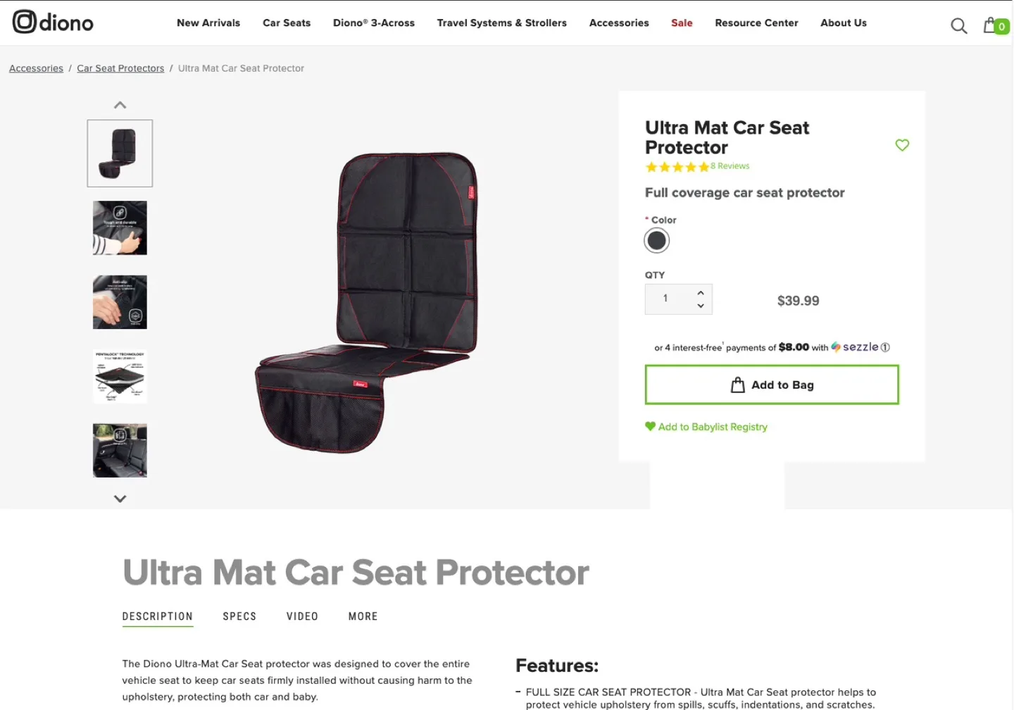 Diono Pet-Approved Universal Car Seat Protector image indicator(10)