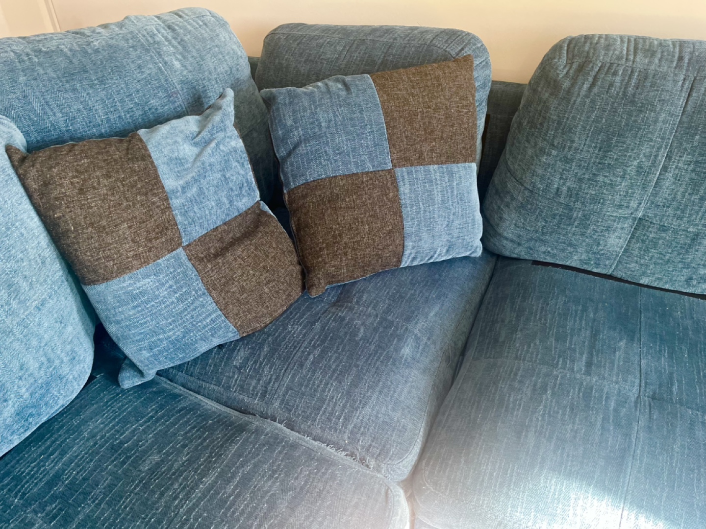 Teal Sectional Sofa with Storage Ottoman - photo 2