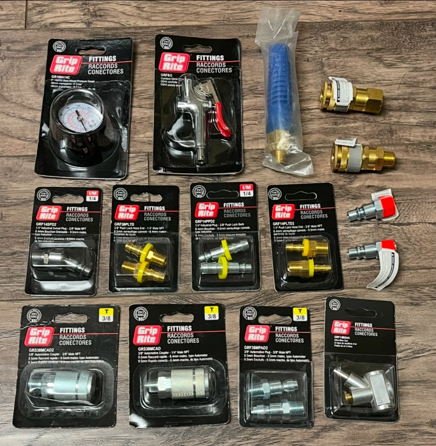 Grip Rite Fittings and Air Accessories Bundle