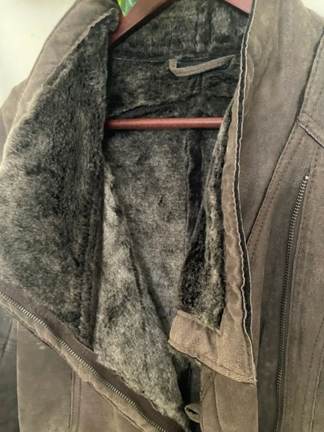 Danier Suede Jacket with Faux Fur image indicator(2)