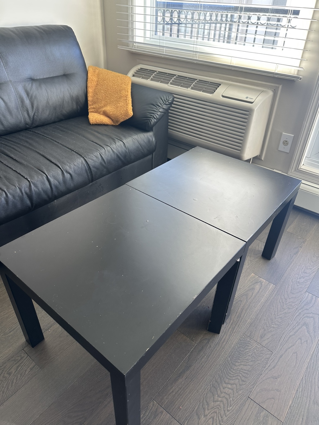 Black Two-Piece Coffee Table Set