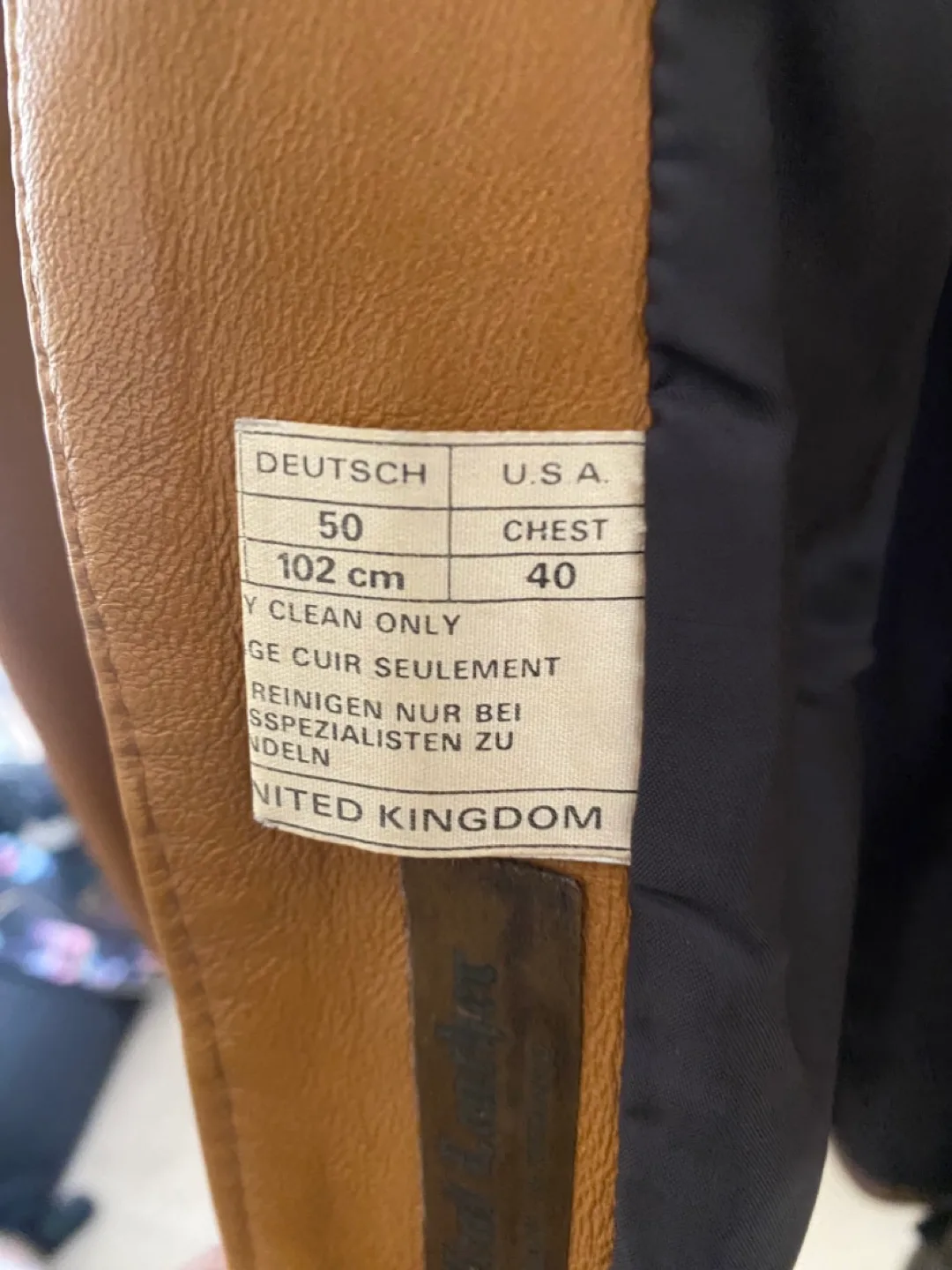 Vintage Toffee Brown Leather Jacket image indicator(3)