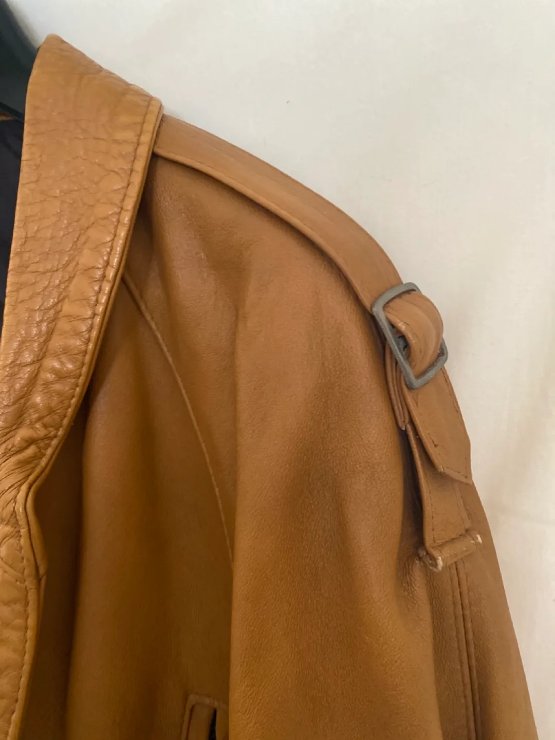 Vintage Toffee Brown Leather Jacket image indicator(2)