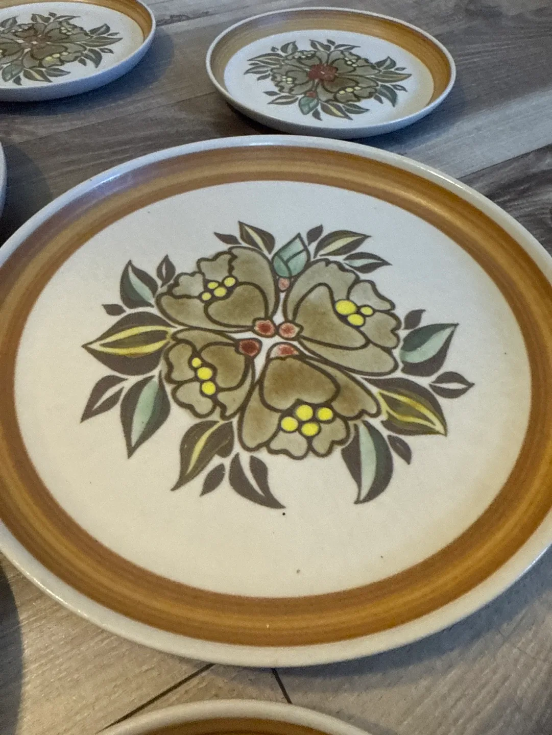 Vintage Langley England Dinner Plates Set image indicator(2)