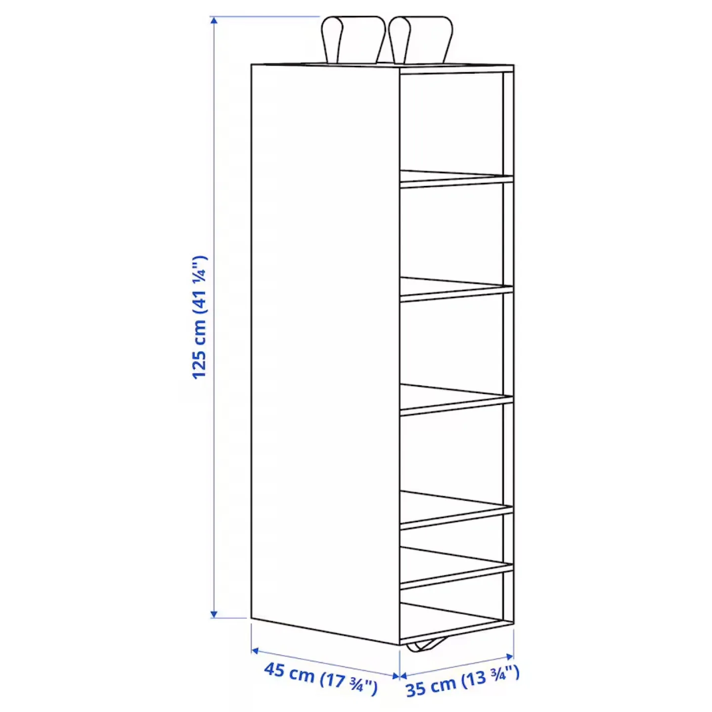 IKEA SKUBB Hanging Organizer - White image indicator(3)