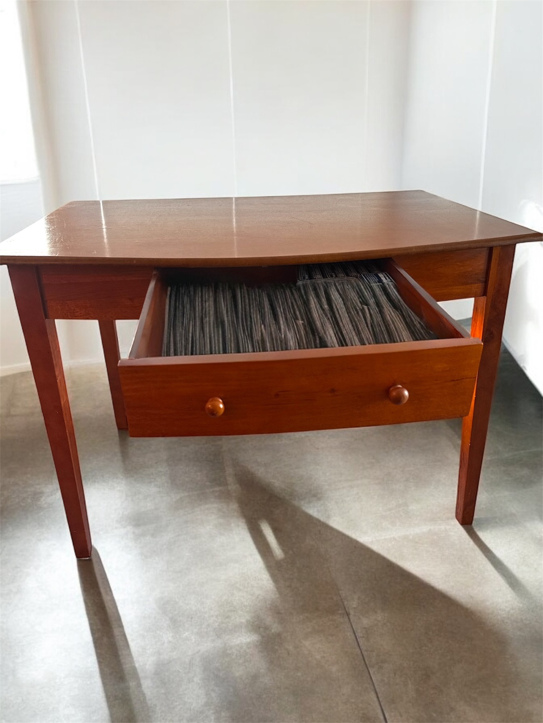 Wooden Writing Desk with Drawer - photo 2