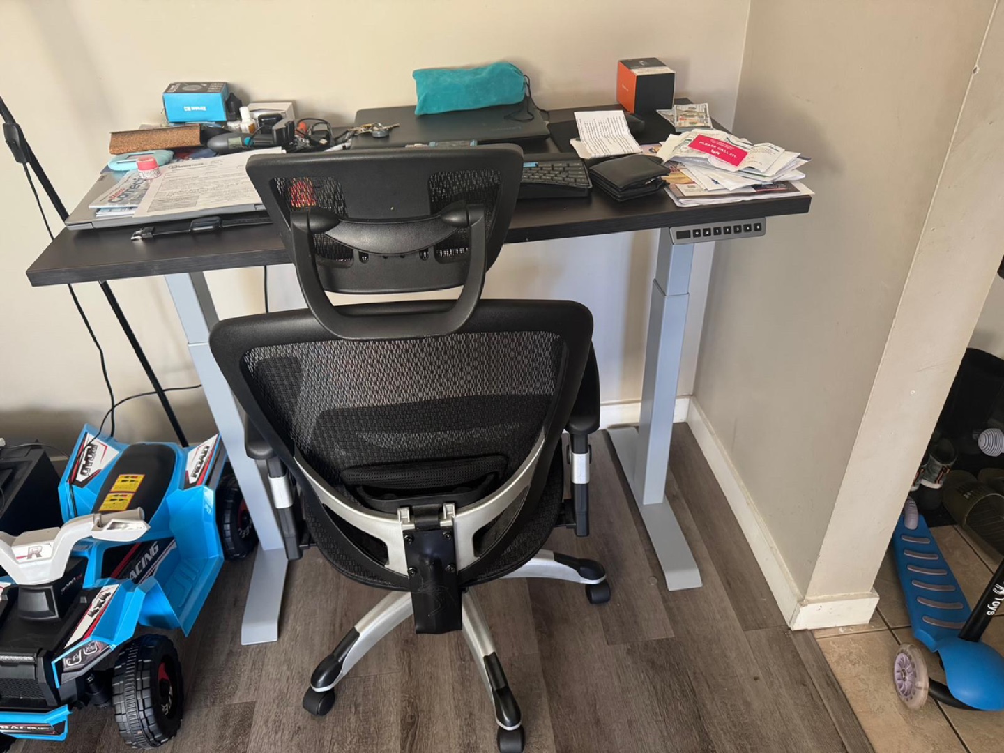 Electric Standing Desk with Chair - photo 2