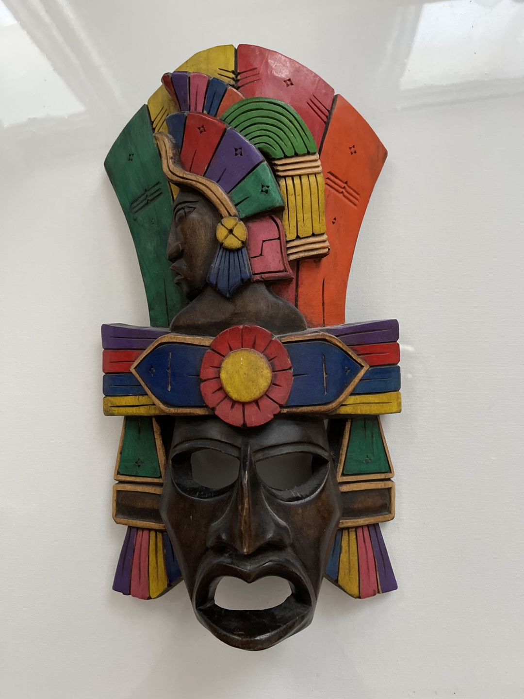 Hand-carved Mayan Mask