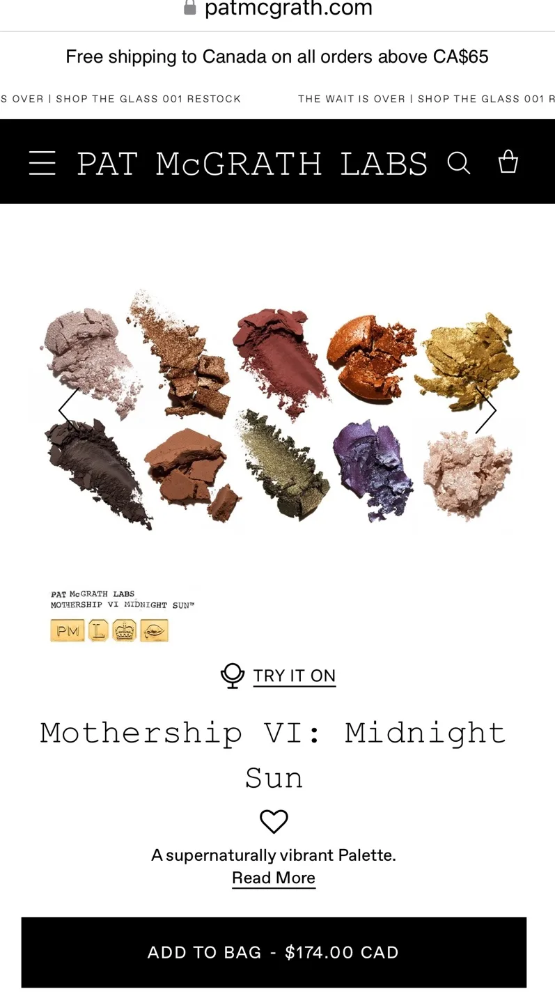 Pat McGrath Labs Mothership VI: Midnight Sun Eyeshadow Palette image indicator(8)