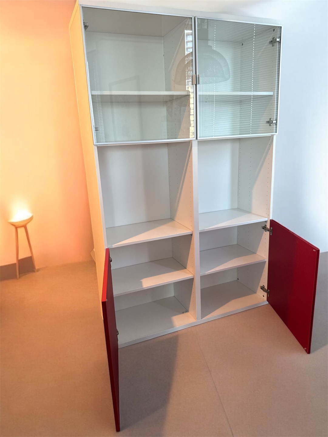 IKEA Hemnes White and Red Cabinet - photo 2
