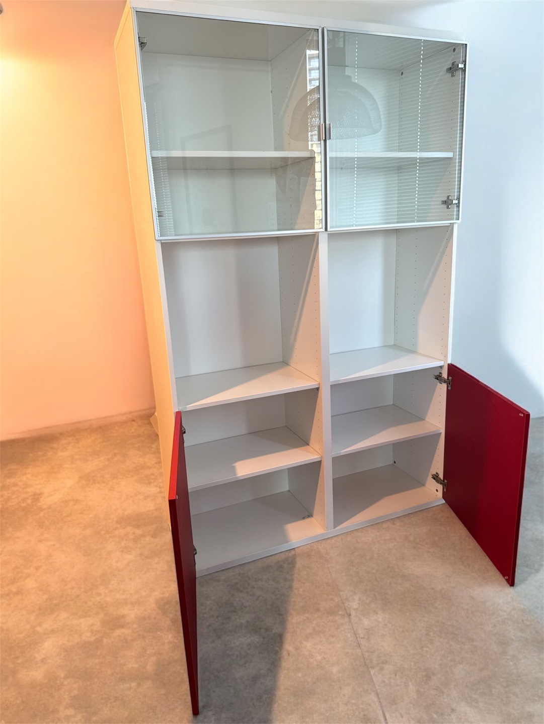IKEA Hemnes White and Red Cabinet - photo 3