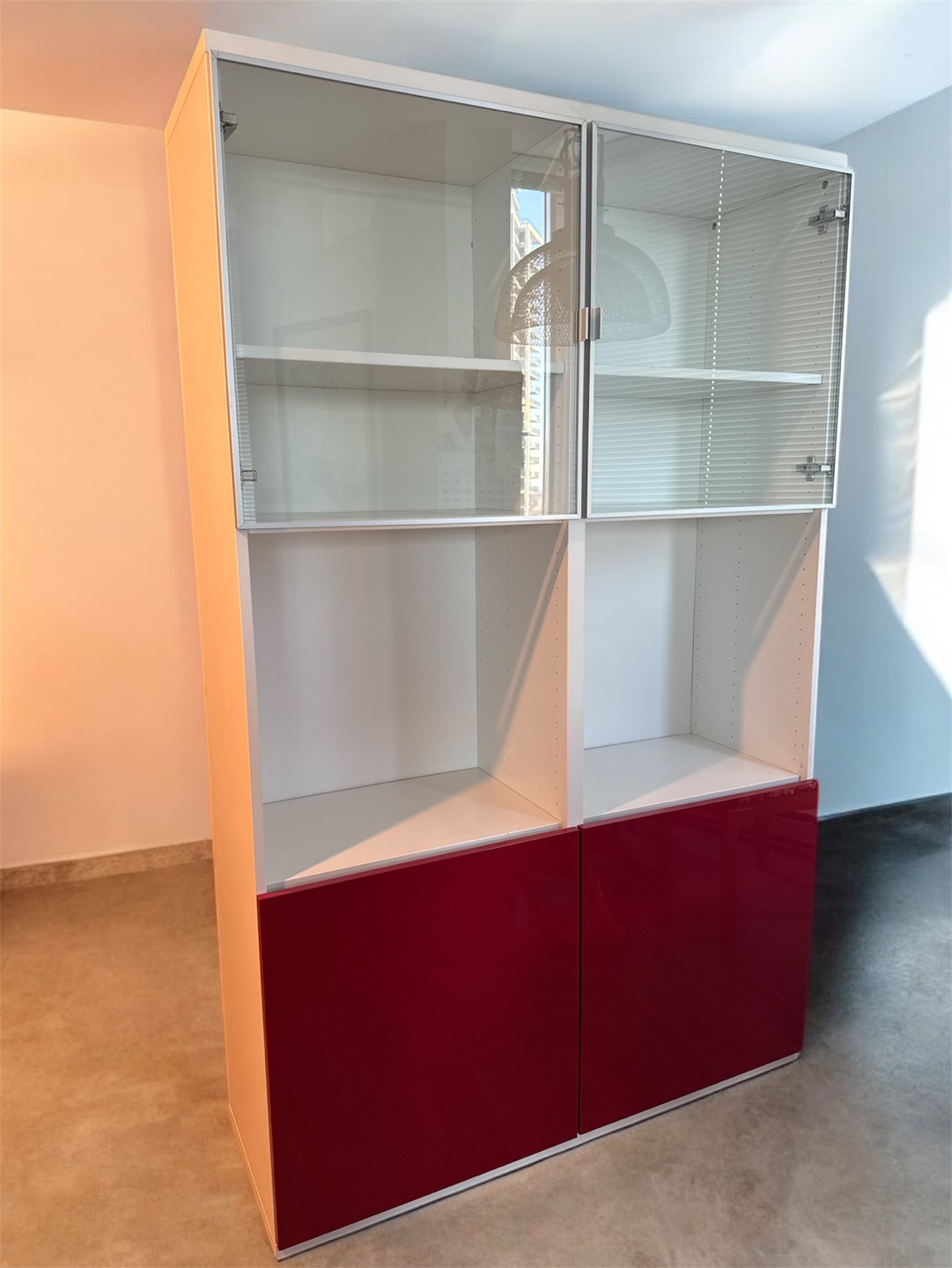 IKEA Hemnes White and Red Cabinet - photo 4