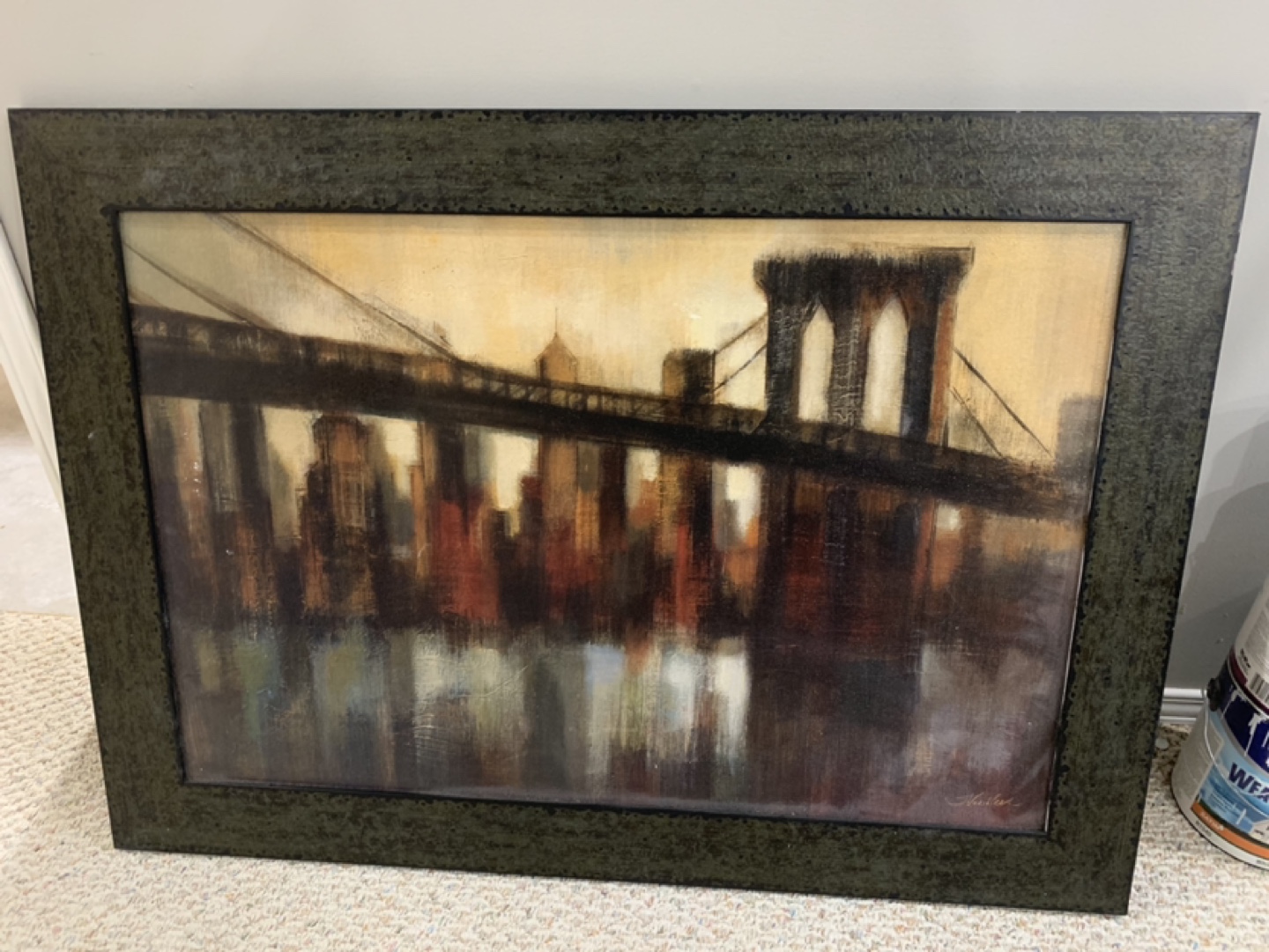 Framed Brooklyn Bridge Artwork - photo 2