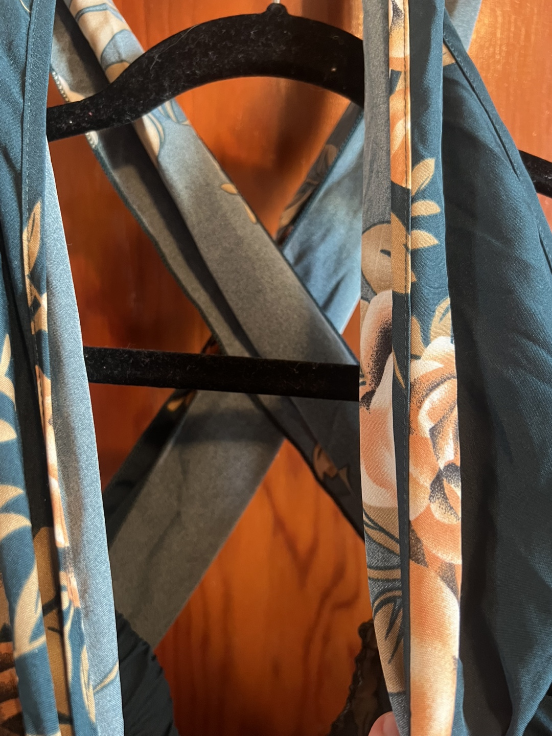 Floral Romper, Teal and Orange - photo 2