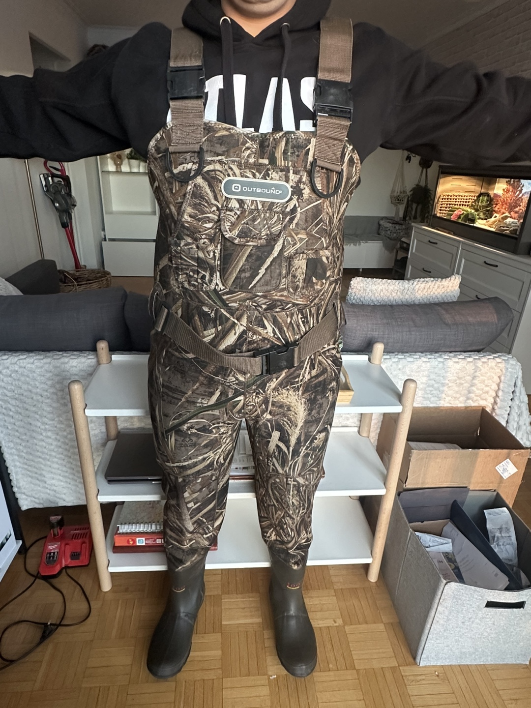 Outbound Camo Neoprene Chest Wader