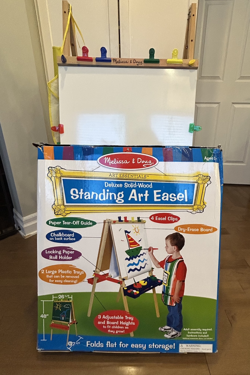 Melissa & Doug Deluxe Solid-Wood Standing Art Easel - photo 2