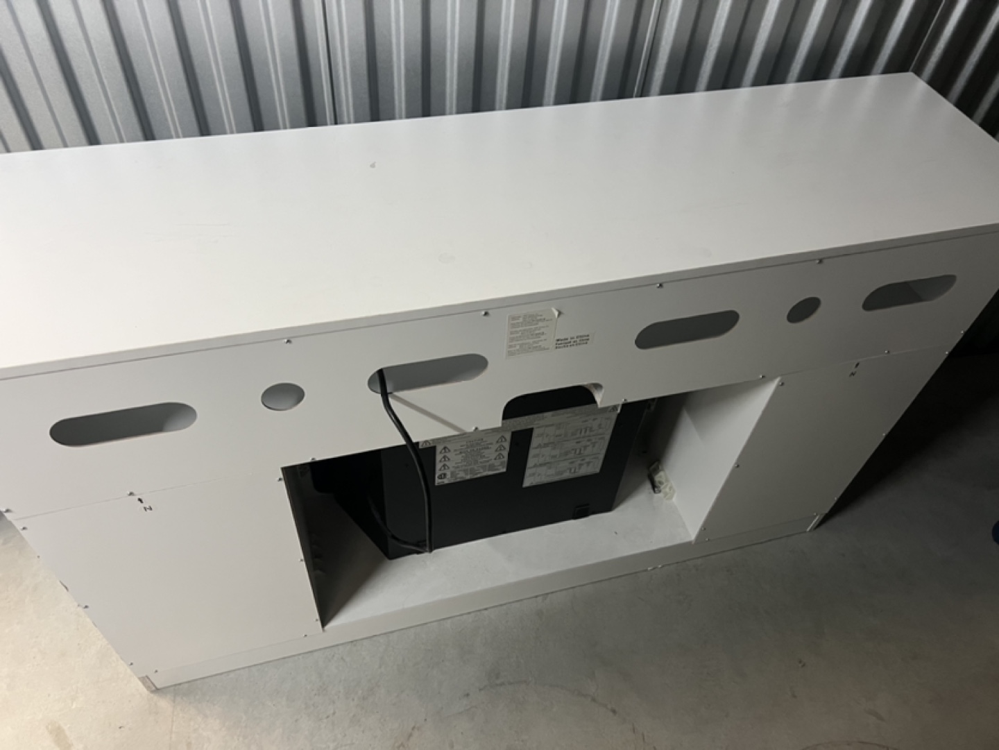 White Electric Fireplace TV Stand - photo 4