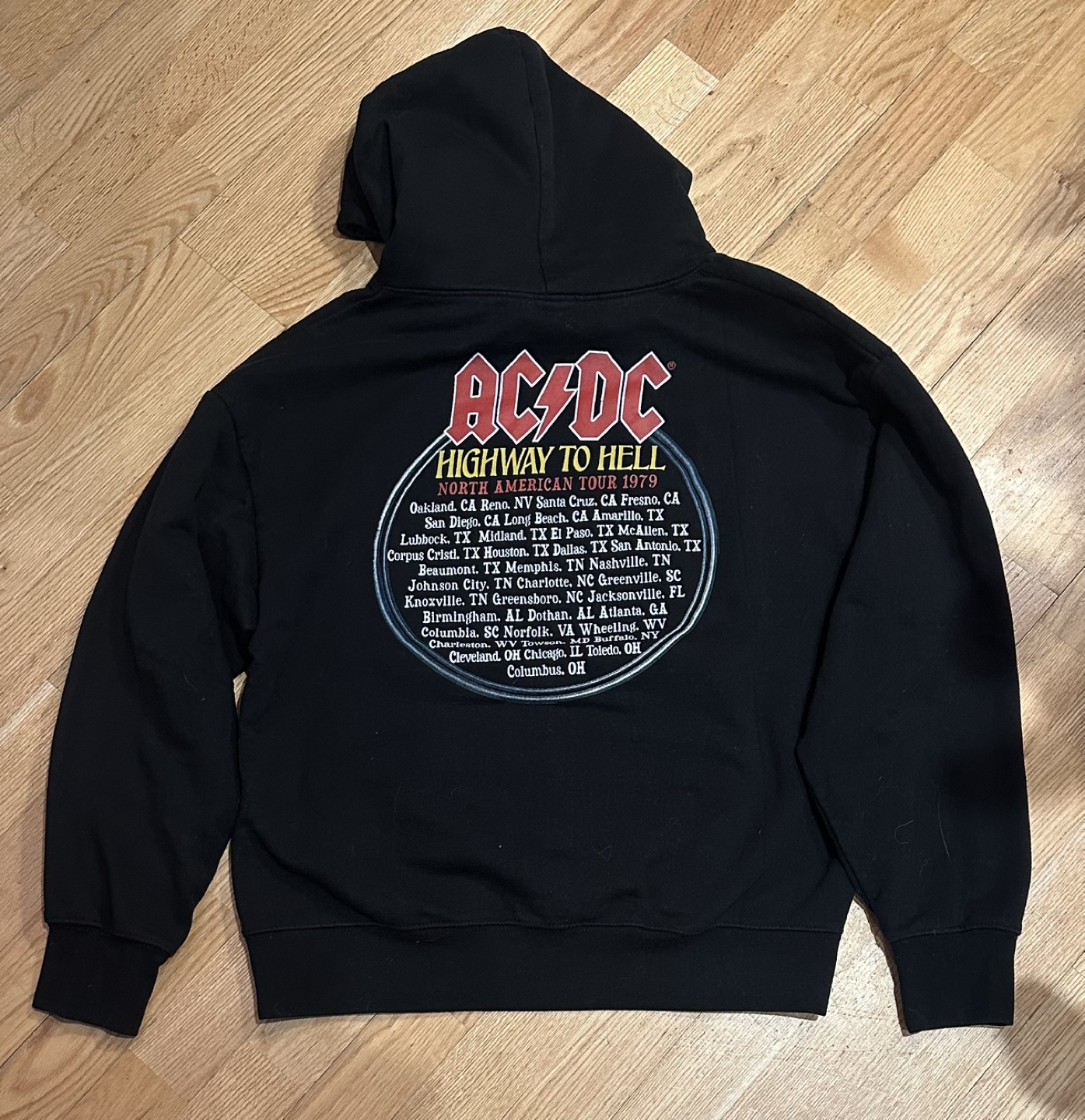 AC/DC Highway to Hell Tour Hoodie - Size Large - photo 2