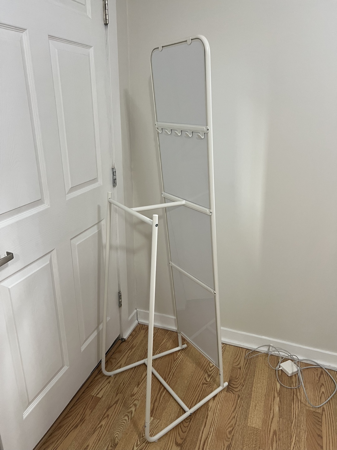 IKEA Full-Length Leaning Mirror with Clothes Rack - photo 2