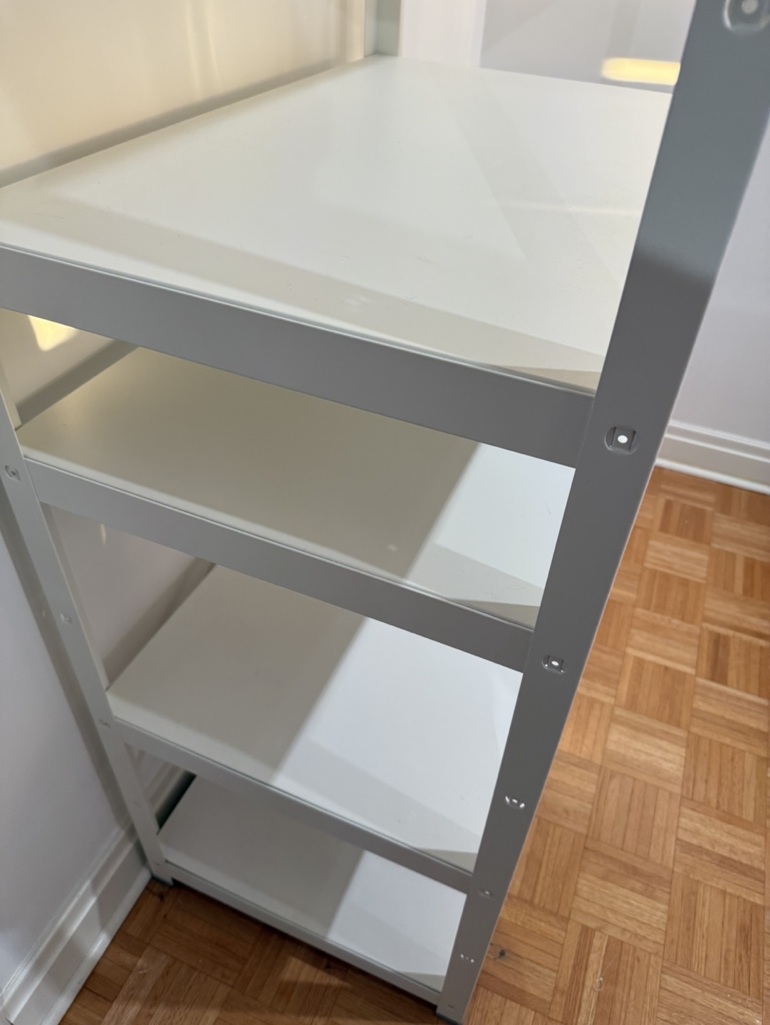 IKEA Bror White Metal 6-Shelves Shelving Unit - photo 2