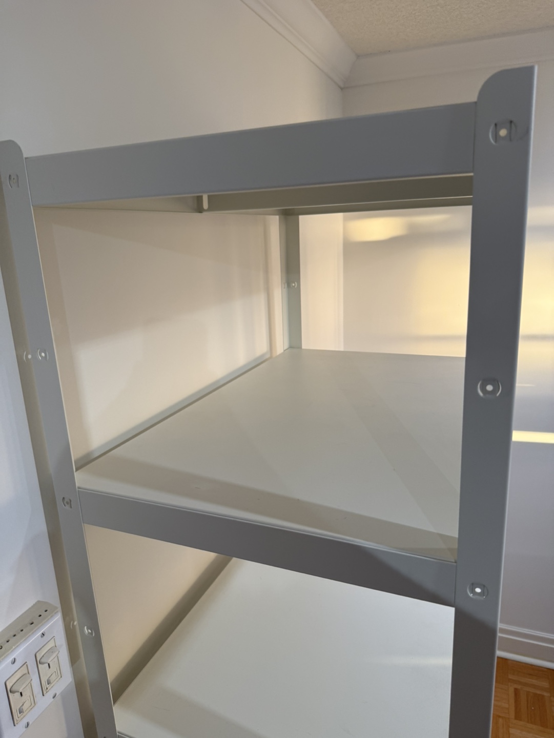 IKEA Bror White Metal 6-Shelves Shelving Unit - photo 3