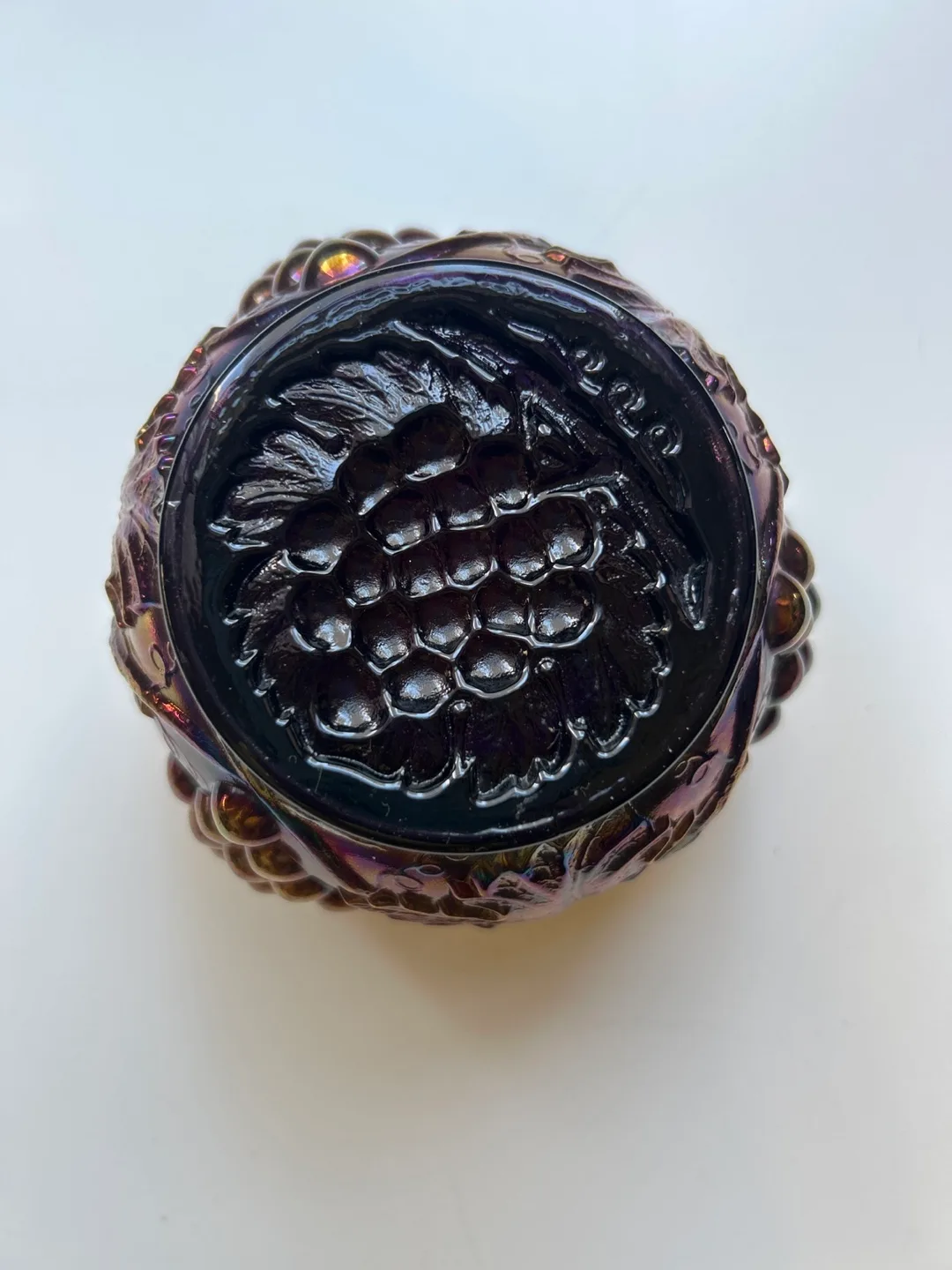 Vintage Fenton Grape Carnival Glass Bowl image indicator(3)