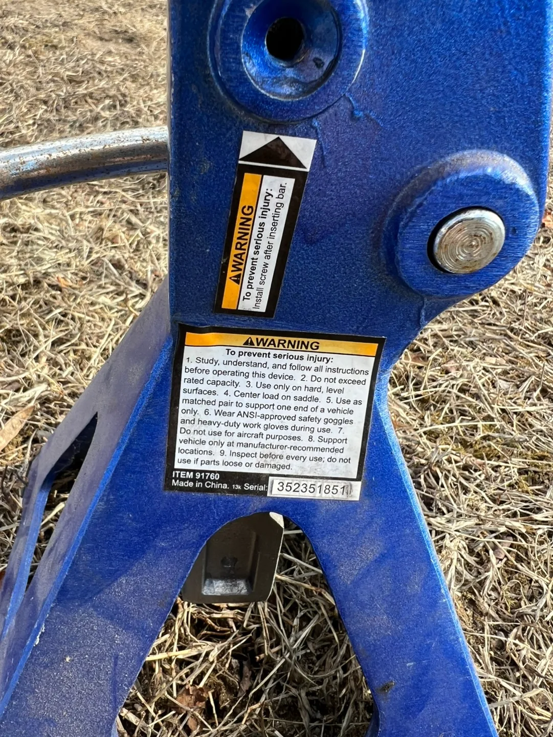 Pair of Pittsburgh Automotive 3 Ton Aluminum Racing Jack Stands image indicator(5)