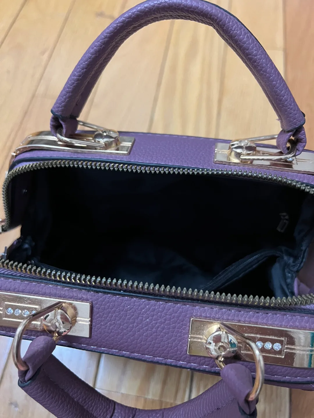Purple Quilted Handbag image indicator(2)