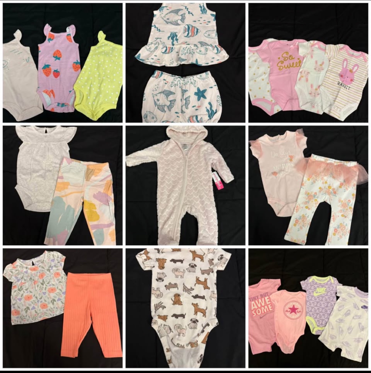 Bundle of Baby Girl Outfits & Accessories